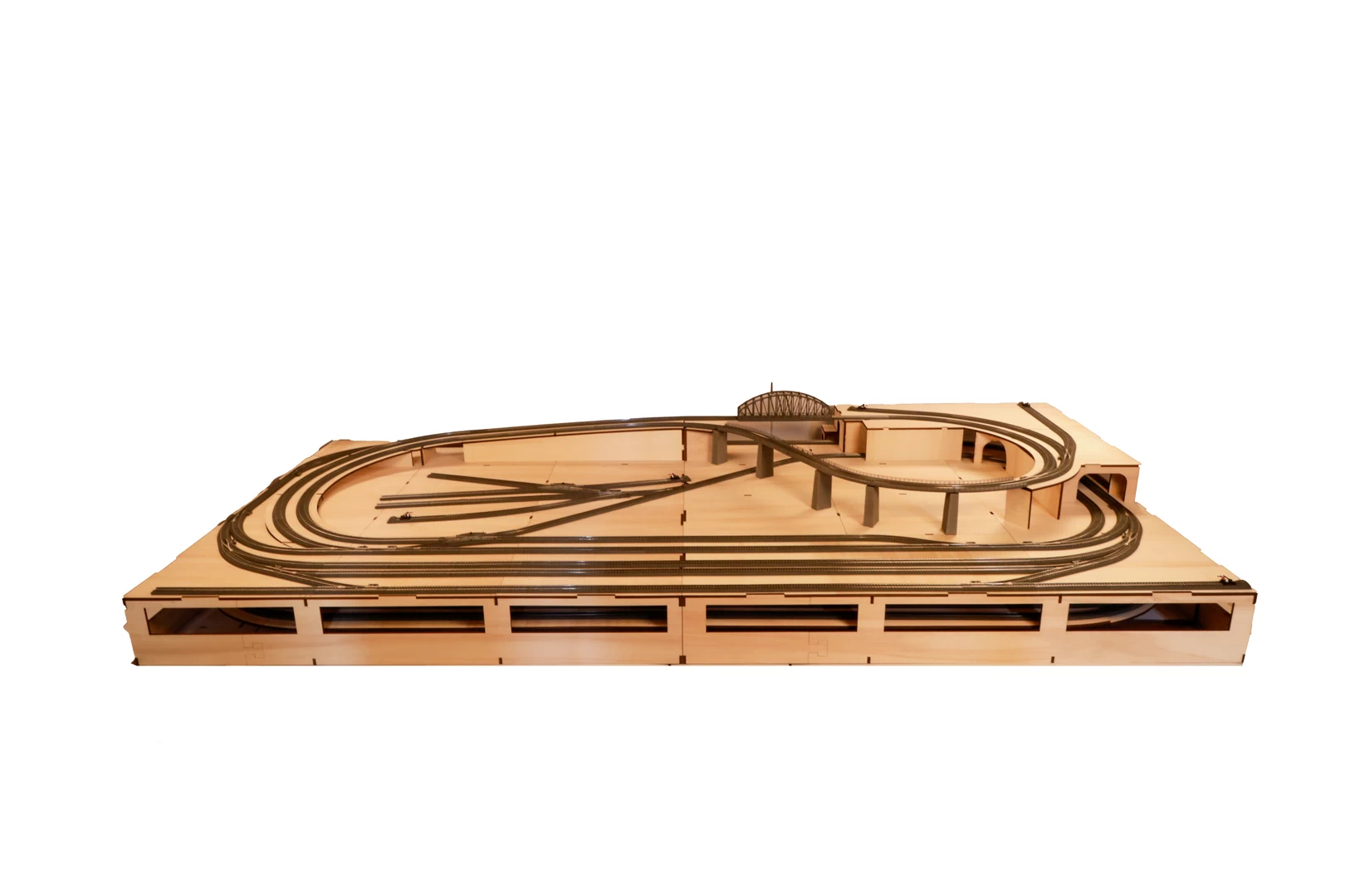 Groß-Burgstein mit Schattenbahnhof 300 x 150 cm